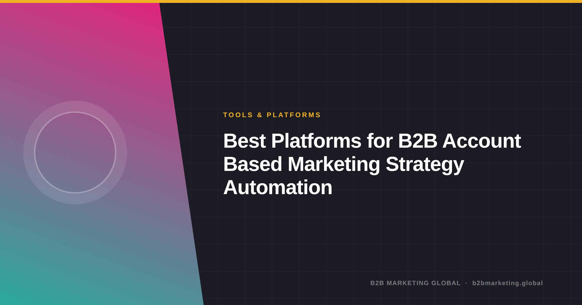 Best Platforms for B2B Account Based Marketing Strategy Automation