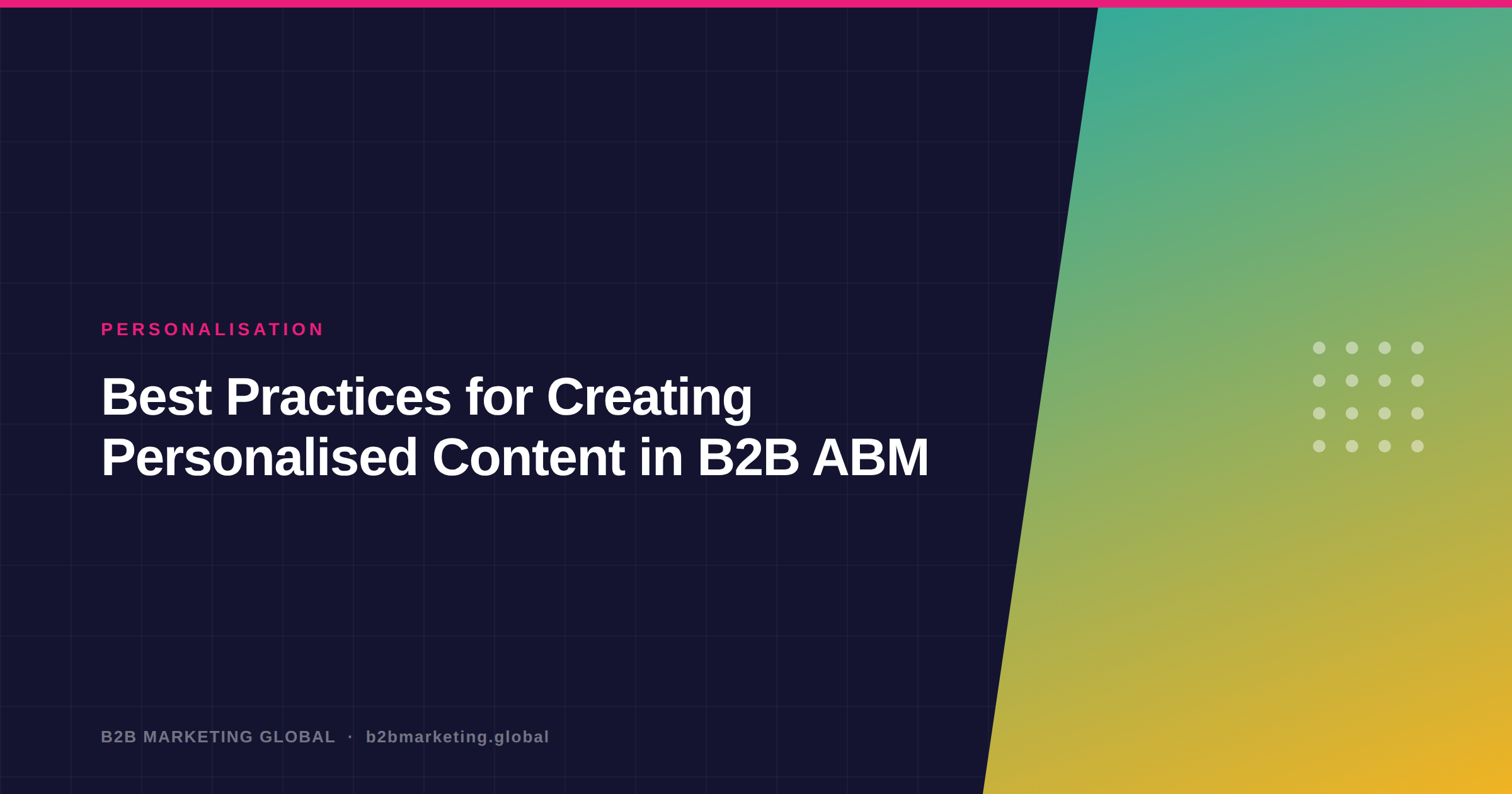Best Practices for Creating Personalised Content in B2B ABM
