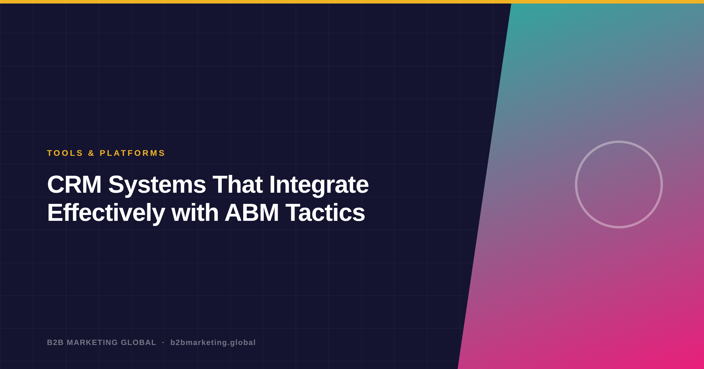 CRM Systems That Integrate Effectively with ABM Tactics