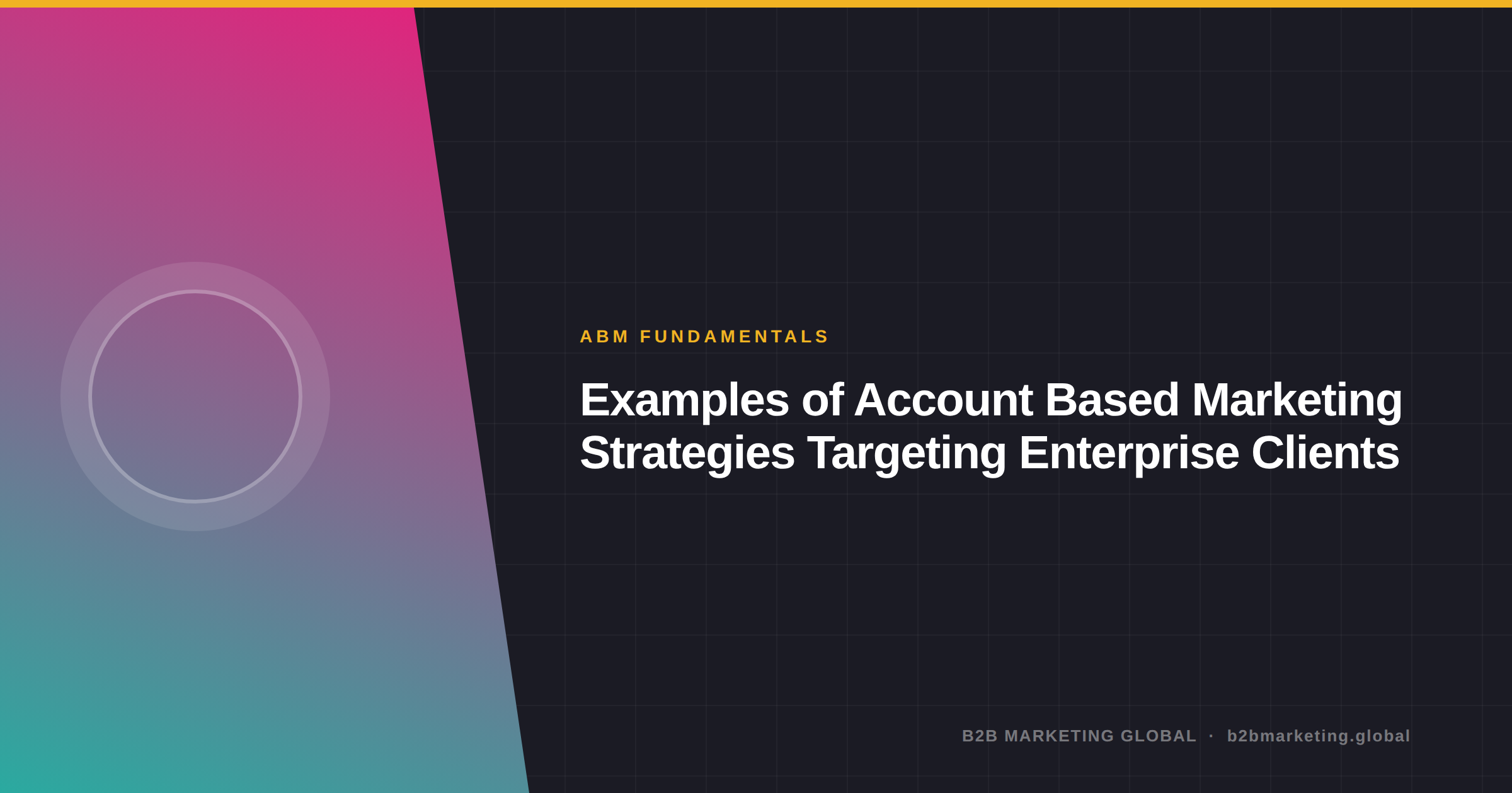 Examples of Account Based Marketing Strategies Targeting Enterprise Clients