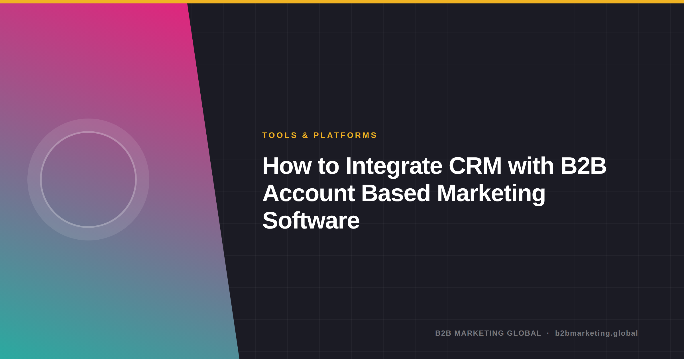 How to Integrate CRM with B2B Account Based Marketing Software