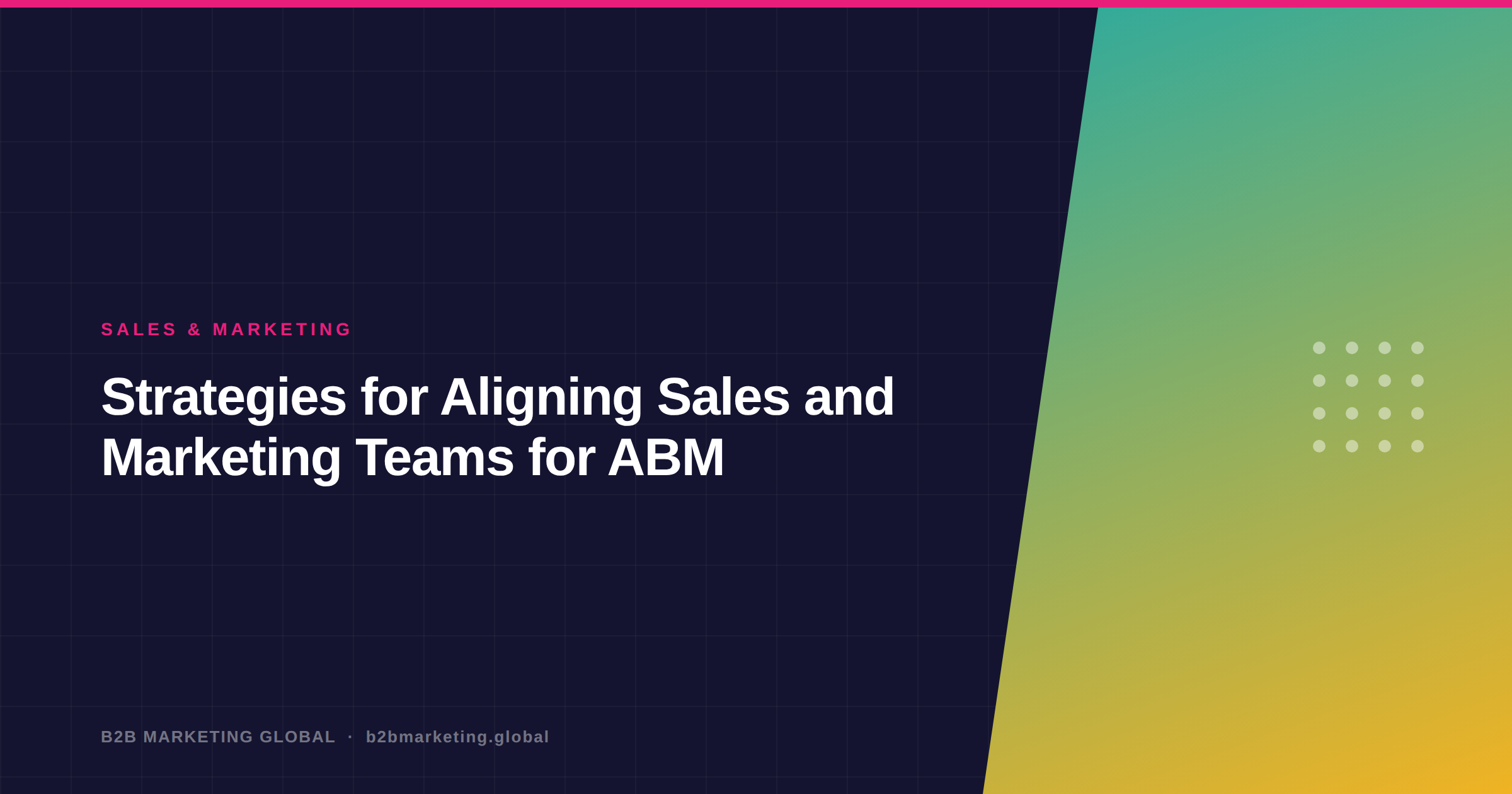 Strategies for Aligning Sales and Marketing Teams for ABM