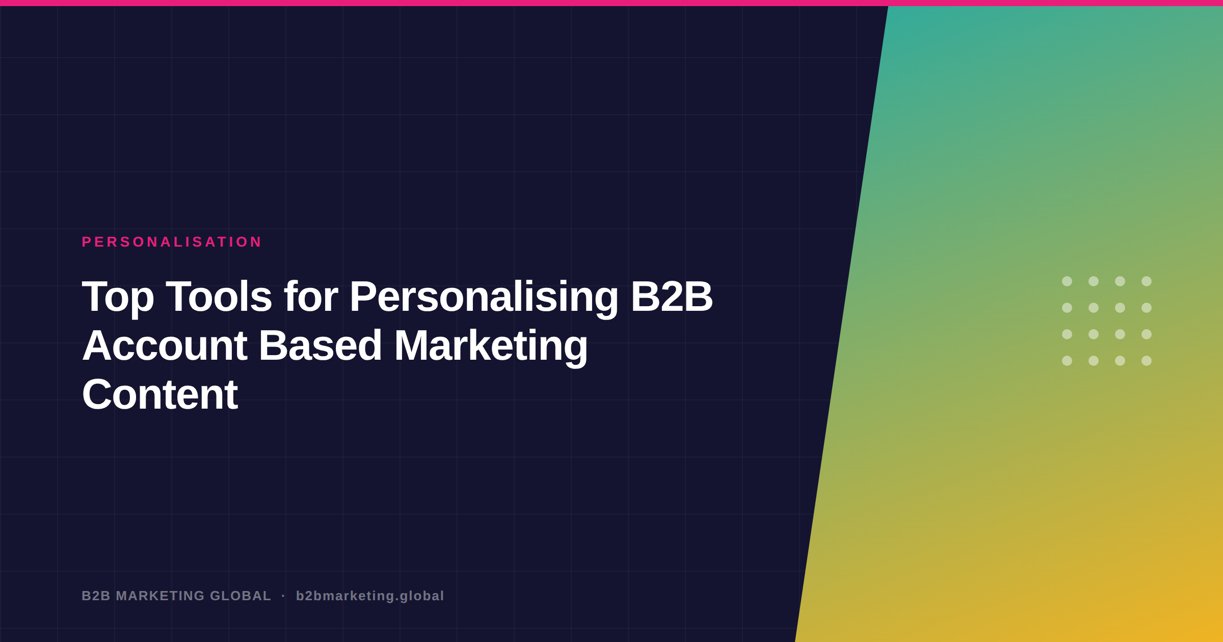 Top Tools for Personalising B2B Account Based Marketing Content