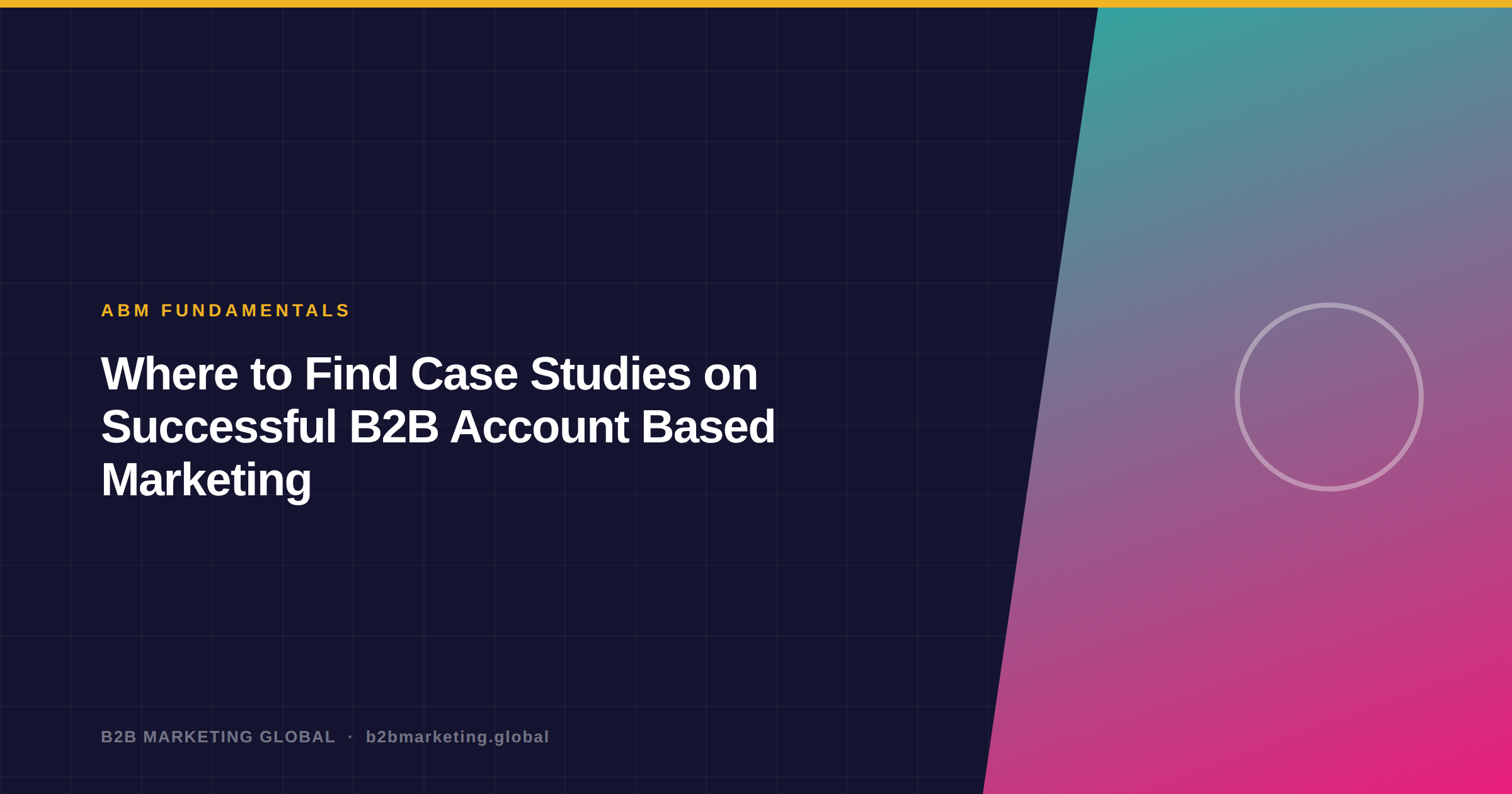 Where to Find Case Studies on Successful B2B Account Based Marketing